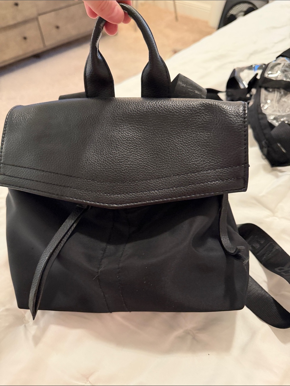 Botkier Black Mini Backpack Crossbody Bag